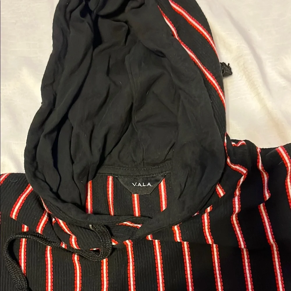 V.A.L.A Striped "New York" Hoodie - Size S (possible no label size) new no tags - Picture 3 of 5